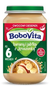 BoboVita banany i jablka z kruszonką