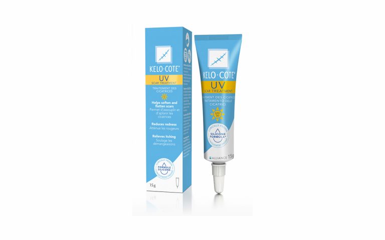 Kelo-cote® SOLAIRE SPF30 plaster silikonowy w&nbsp;żelu do&nbsp;leczenia blizn na&nbsp;twarzy z&nbsp;filtrami UVA/UVB